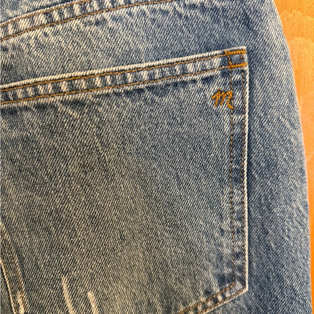 Madewell Slim Demi-Boot Jeans size 28 Raw Hem Distressed - Picture 14 of 16